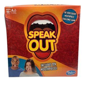 Hasbro Speak Out Game 2015 Ridiculous Mouthpiece Challenge for up to 10 Players